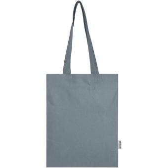 Madras Blend 140 g/m² Tragetasche aus GRS-recycelter Baumwolle 7L Grau