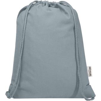 Oregon Blend 140 g/m² GRS-recycelter Turnbeutel 5 L Grau