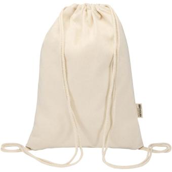 Peru Blend 180 g/m² GRS recycled drawstring bag 5L Nature