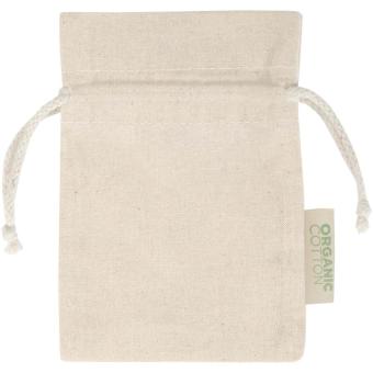Odisha 140 g/m² OCS Bio Zuziehbeutel – 15 × 10 cm Natur