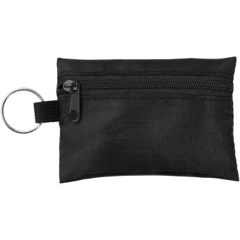 Valdemar 16-piece first aid keyring pouch Black