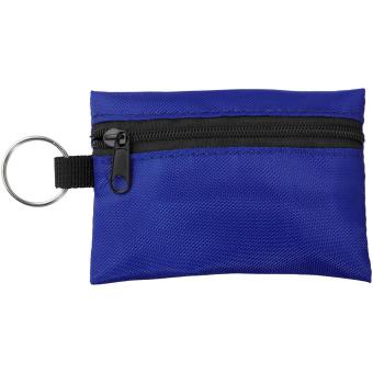 Valdemar 16-teilige Erste-Hilfe-Tasche mit Schlüsselanhänger Royalblau