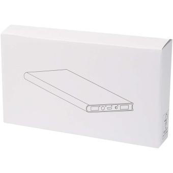 Plate 8000 mAh aluminium power bank Black