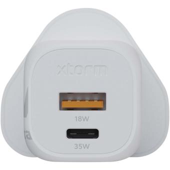 Xtorm XEC035 GaN² Ultra 35W wall charger - UK plug White