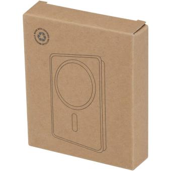 Acrab 10.000 mAh 15W magnetic wireless power bank with 20W PD - made from recycled plastic White