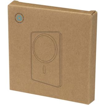 Avis 5000 mAh RCS recycled aluminium magnetic power bank Silver