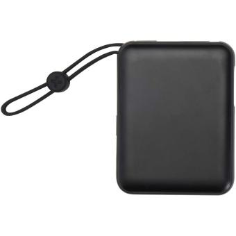 Acrux 35 W 10.000 mAh Tablet Powerbank mit integriertem Typ-C-Kabel aus recyceltem Kunststoff Schwarz