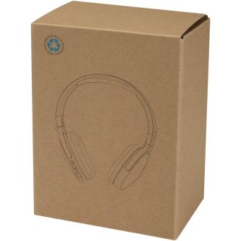 Ancha recycled plastic over-ear wireless Bluetooth headset Black