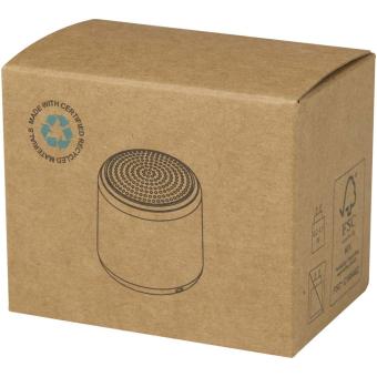 Velkis 3 W Bluetooth® Lautsprecher aus recyceltem Kunststoff Schwarz
