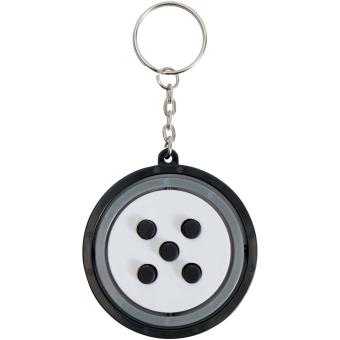 Spinx Gyroskop Fidget Schlüsselanhänger aus recyceltem Kunststoff Schwarz