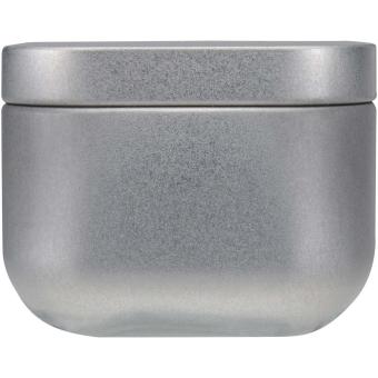Tindra Quadratische Zinnkerze mit Vanille Duft Silber matt