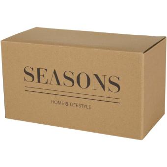 Male Set aus Holztablett und Glastassen, matt Hafer