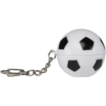 Rami football-shaped vanilla lip balm with SPF 15 and keychain Black