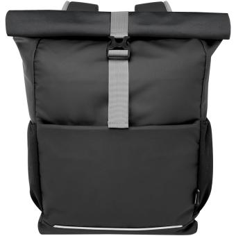 Aqua 15" wasserabweisende Fahrradtasche aus GRS Recyclingmaterial 20 L Schwarz