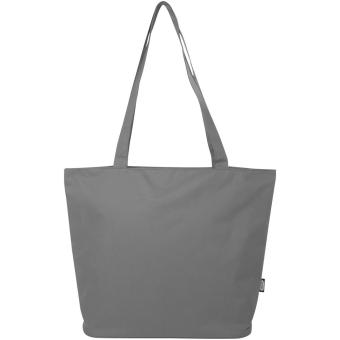 Panama GRS recycled zippered tote bag 20L Convoy grey