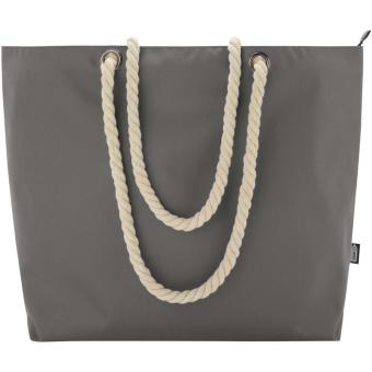 Panama GRS recycled beach cooler tote bag with cord handles 23L Convoy grey