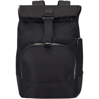 Rhine 15" Rolltop-Rucksack aus recyceltem GRS-Material 18 L Schwarz