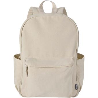 Recanvas 15.6” GRS recycled city backpack 16L Sandstone