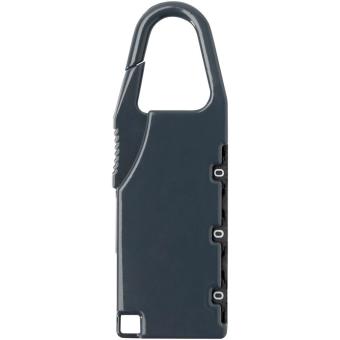Traveler luggage lock Light blue/blue pusher