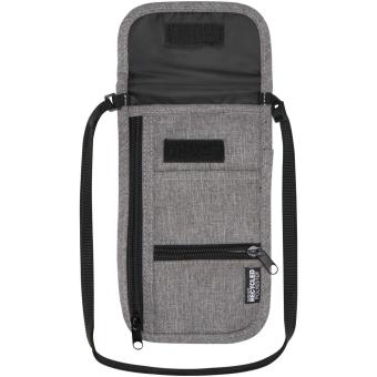 Ross GRS recycled smart travel pouch Heathergrey