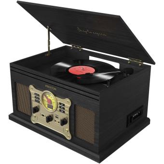 Prixton Century Vinyl Plattenspieler und Musikplayer Schwarz