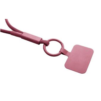 Tubyard lanyard phone holder with recycled plastic tube Burgundy