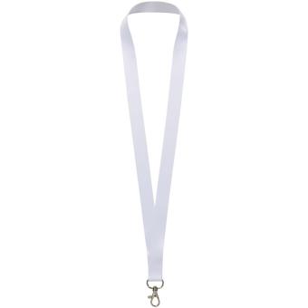 Lana recycled PET lanyard - double side sublimation, white White | 10mm