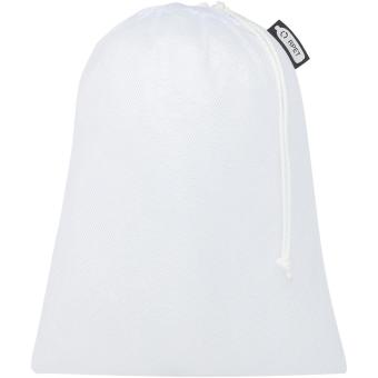 Set of 3 recycled polyester grocery bags White