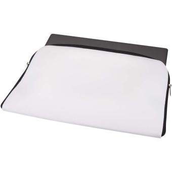 Mila 17" sublimation laptop sleeve Black/white