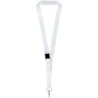 Lois Sublimation RPET-Lanyard mit Sicherheitsverschluss, schwarz/weiss Schwarz/weiss | 10mm