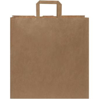 Kraft 80-90 g/m2 paper bag with flat handles - 34 x 20 x 35 cm Nature
