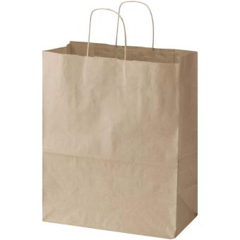 Kraft 80–90 g/m² Papiertasche mit Kordelgriffen – 32 × 17 × 39 cm Natur