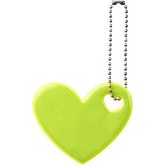 RFX™ H-12 heart reflective PVC hanger Neon yellow