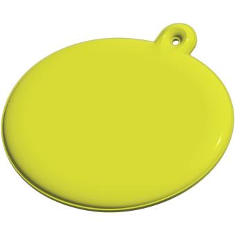 RFX™ H-09 oval reflective PVC hanger Neon yellow