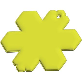 RFX™ H-10 snowflake reflective PVC hanger Neon yellow