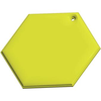 RFX™ H-12 hexagon reflective PVC hanger Neon yellow