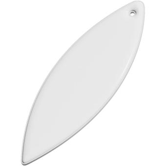 RFX™ H-12 ellipsenförmiger reflektierender PVC-Anhänger Weiß