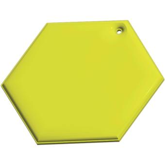 RFX™ H-12 hexagon lightweight reflective PVC hanger Neon yellow