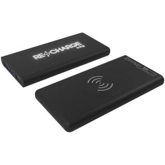 SCX.design P40 10.000 mAh light-up wireless rubber power bank Black