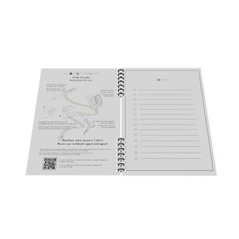 Econotebook NA5 wiederverwendbares Notizbuch mit Premiumcover Weiß