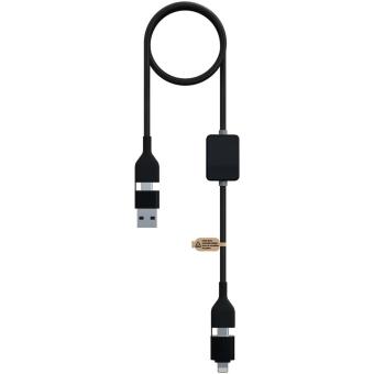 SCX.design C32 60W Ladekabel mit Schalter und Leuchtlogo Schwarz