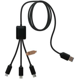 SCX.design C35 5 in 1 Ladekabel Schwarz