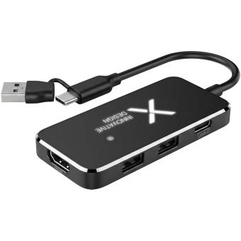 SCX.design H22 7-in-1 USB hub Black