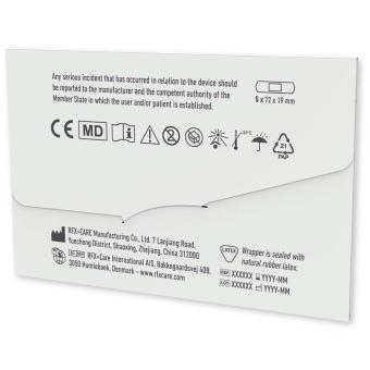 4-pieces blister plasters with full colour printed paper envelope White