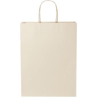 Agricultural waste 150 g/m2 paper bag with twisted handles - XX large White