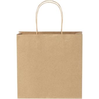 Kraftpapiertasche 120 /m² mit gedrehten Griffen – klein Natur