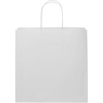 Kraft 120 g/m2 paper bag with twisted handles - X large White