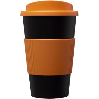 Americano® 350 ml insulated tumbler with grip Black/gold