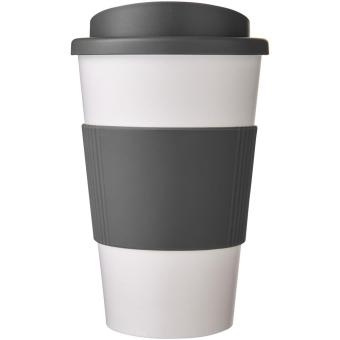 Americano® 350 ml insulated tumbler with grip White/grey