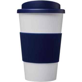 Americano® 350 ml insulated tumbler with grip White/blue